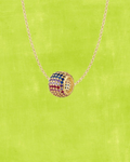 Rainbow Pavé Charm Necklace