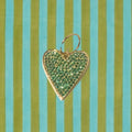 Emerald Pavé Heart Charm