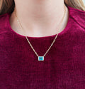 Sky Blue Bar Necklace