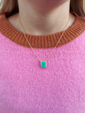 Aqua & Bubblegum Bar Necklace