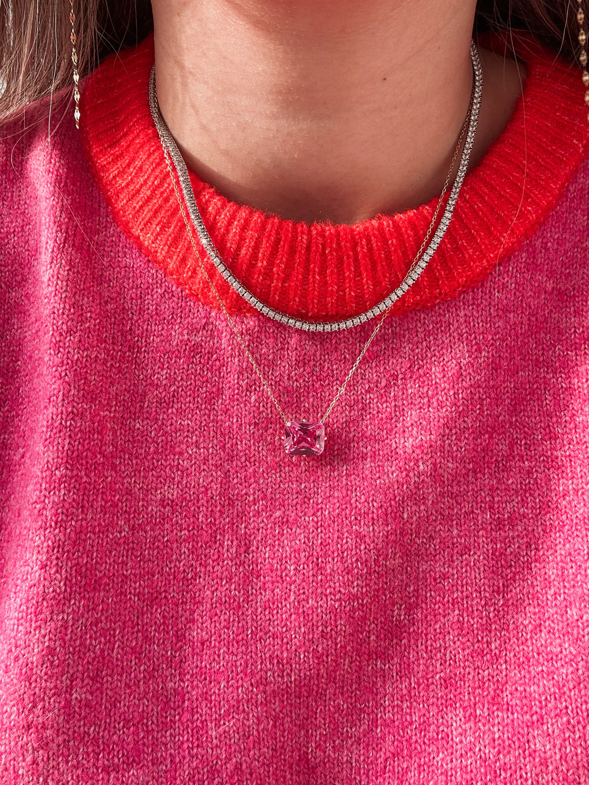 16” Sparkling Tennis Necklace