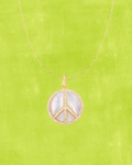 Peace Mother of Pearl Necklace