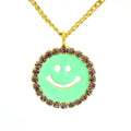 Mint & Lilac Smiley Charm