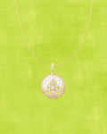 Sparkle CZ Ball Charm Necklace