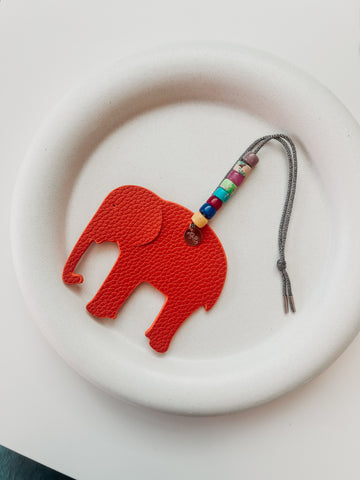 Elefante Orange Bag Charm