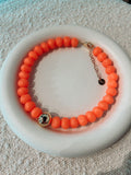 Neon Orange Strand Necklace