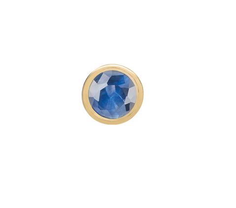 Mini Royal Blue Bezel Single Stud