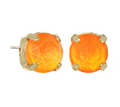 Sarina Mini Studs Electric Orange 4mm