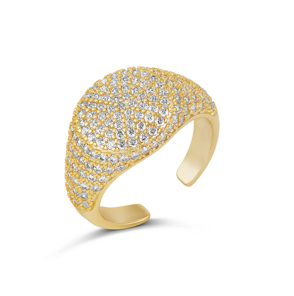 Pinky ring.【コラージュアート】 Gold Sparkling Pinky Ring – The Rainbow Edit