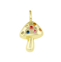 Rainbow Candy Mushroon Charm