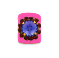 Jacci Ring in Enamel in Electric Pinnk