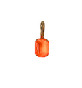 Electric Orange Gem Charm