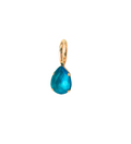Electric Blue Drop Gem Charm