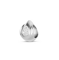 Sparkle Drop Silver Spacer Charm