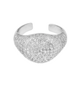 Silver Sparkling Pinky Ring