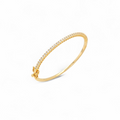 Sparkling Clear Gold Bangle