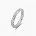Silver Sparkling Pinky Band Ring