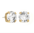 Sarina Mini Studs Antique Clear 4mm