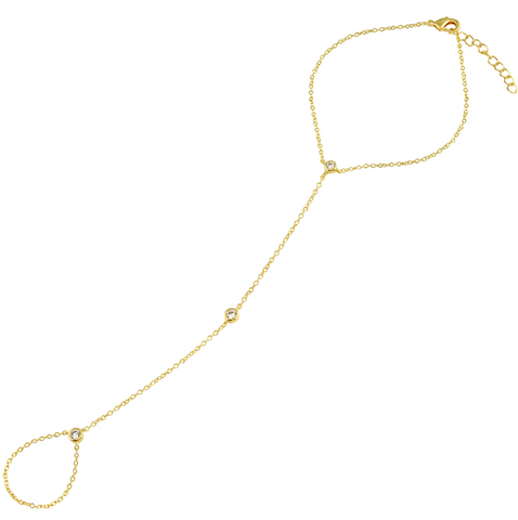 Sparkling Bezel Hand chain