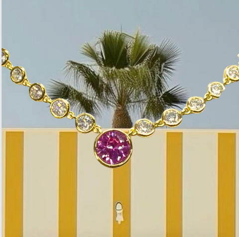 Bubblegum Bubble Paperclip Necklace