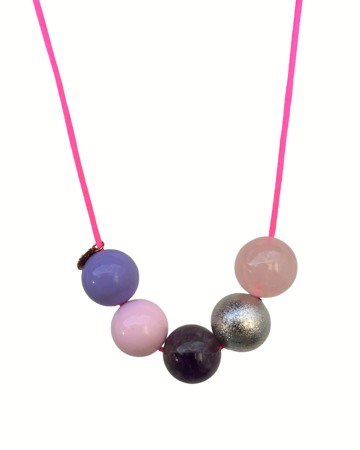 Cotton Candy Gumball Necklace