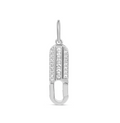 Paperclip Silver Sparkle Charm Clip