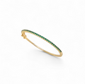 Sparkling Esmeralda Gold Bangle