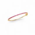 Sparkling Hot Pink Gold Bangle