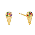 Sprinkles Ice Cream Cone Single Stud