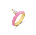 Bubblegum Enamel Gem Ring